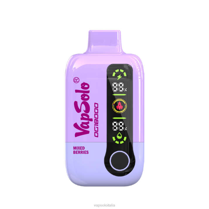 VapSolo DG18000 vaporizzatore usa e getta | Vapsolo Flavours T0NV51 frutti di bosco misti