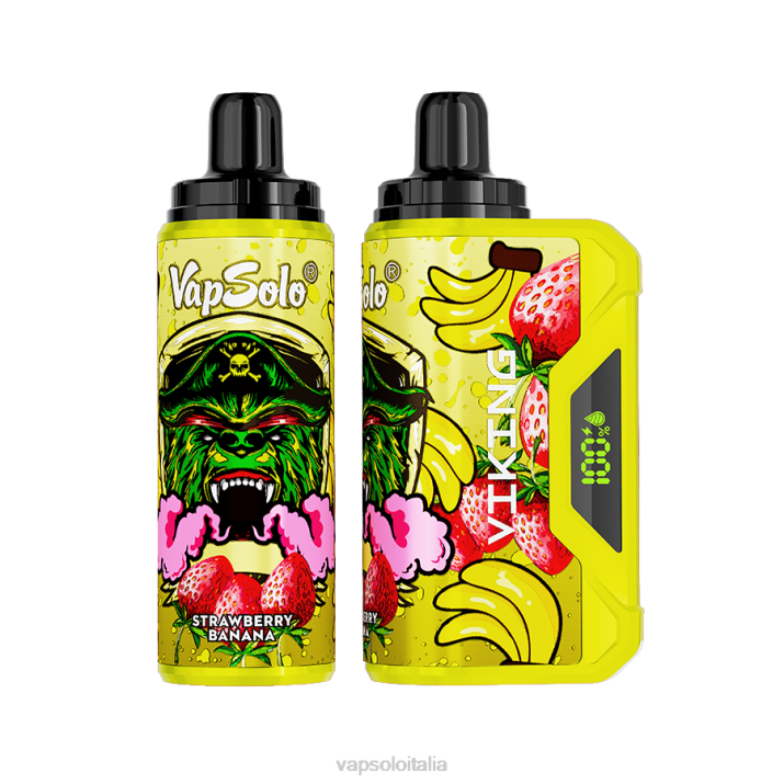 VapSolo VIKING vaporizzatore usa e getta | Vapsolo Flavours T0NV43 banane alla fragola