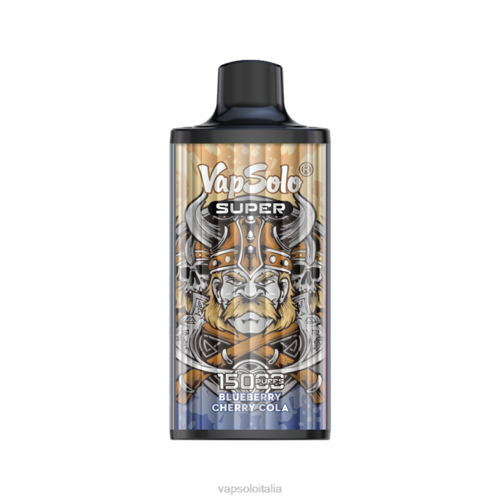 VapSolo SUPER vaporizzatore usa e getta | Vapsolo Flavours T0NV15 Cola al mirtillo e ciliegia