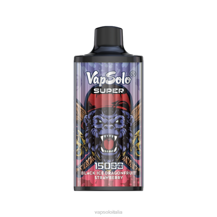 VapSolo SUPER vaporizzatore usa e getta | Vapsolo Puffs T0NV13 fragola drangofruit di ghiaccio nero